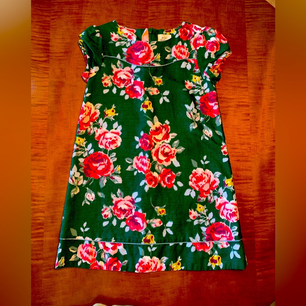 Mini Boden Party Dress in Rich Floral Print
